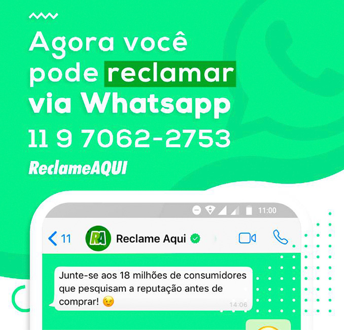 Reclame AQUI lança WhatsApp para consumidores reclamarem. Veja como  funciona! - Reclame Aqui Notícias