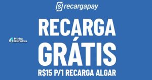 recarga grátis com desconto para clientes Algar Telecom