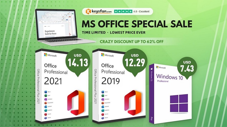 Como comprar uma chave de produto do Office vitalício por $ 12,29? Obtenha  a chave do Windows mais barata na Keysfan!