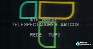 Imagem de despedida da TV Tupi, em julho de 1980.