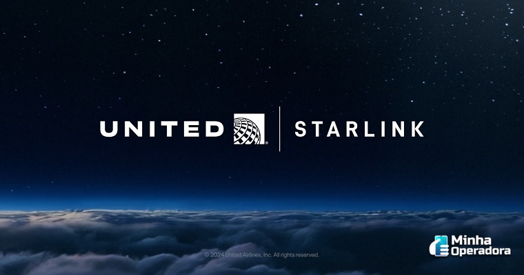 Parceria United Airlines e Starlink para internet no avião