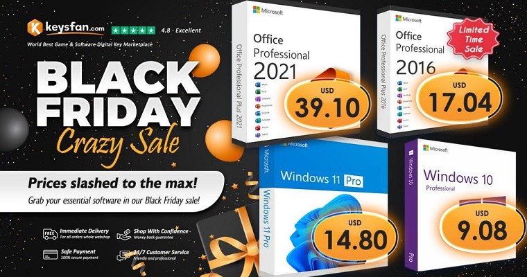 Black Friday Crazy Sale Keysfan