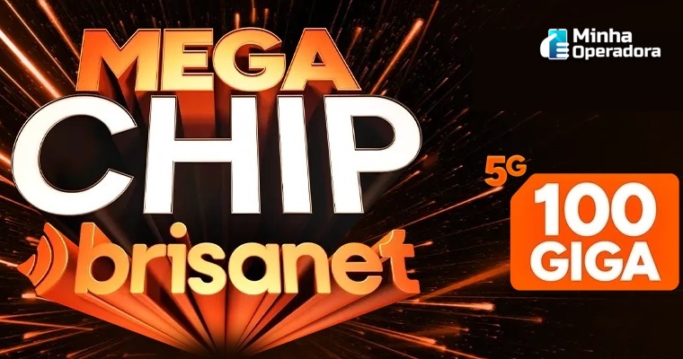 Promoção Mega Chip Brisanet - 100 GB por R$ 49,99