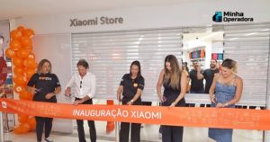 corte de fita na inauguração da loja da Xiaomi em João Pessoa